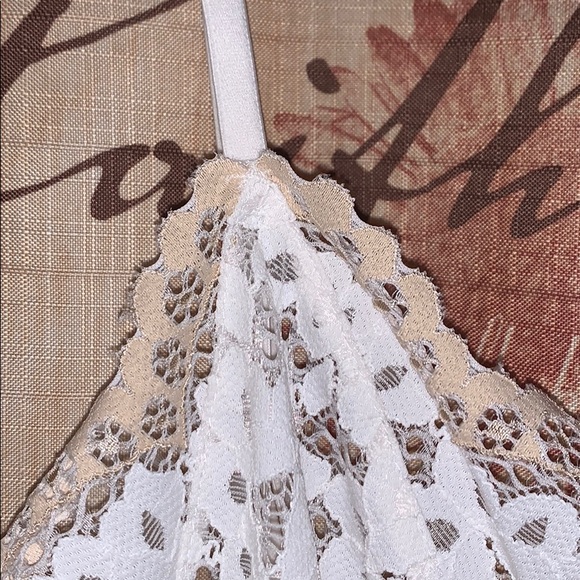 Victoria’s Secret Sz Small White Lace Romper VNTG - Picture 3 of 6